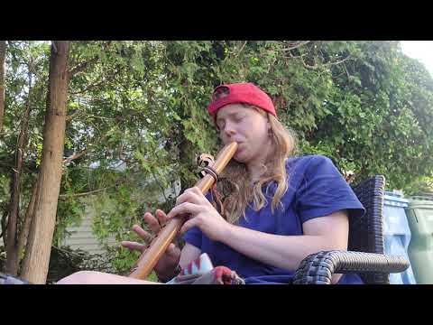 More practice with High Spirits Sparrow Hawk flute Key of A in Walnut: Colors of the wind