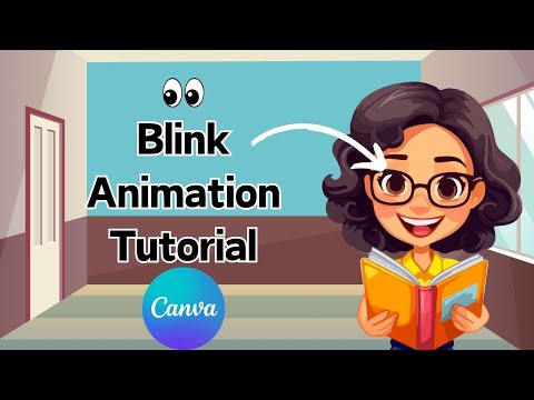 👀Easy Eye Blinking Animation Tutorial in Canva Free