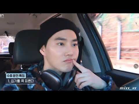 EXO Suho's driving and the others is sleeping #exo