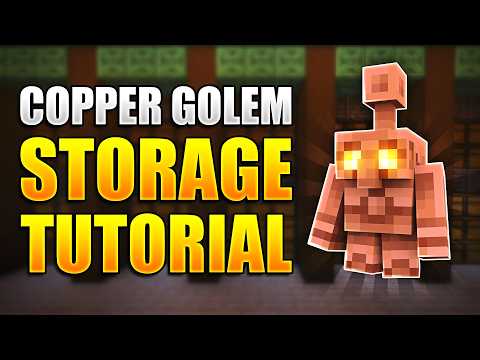 Meet the Copper Golem Sorting System — Simple, Stylish & Early Game! | Minecraft Bedrock Tutorial