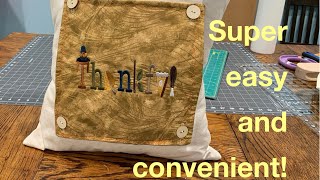 Tutorial for Exchangeable Pillow Toppers