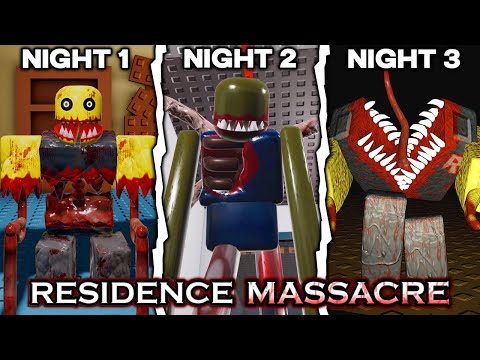 Residence Massacre: Nights 1 to 3 - Full Walkthrough | Roblox