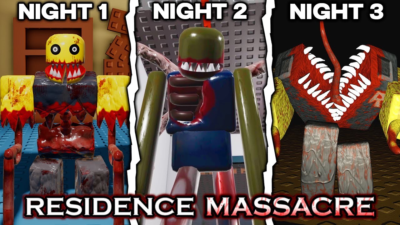 Residence Massacre: Nights 1 to 3 - Full Walkthrough | Roblox
