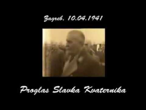 Proglašenje NDH priko radija. Müstakil Hırvatistan Devleti radyo ilanı