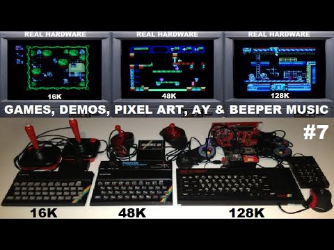 ZX SPECTRUM 16K, 48K, 128K - The BEST in GAMES & DEMOS on REAL HARDWARE, Episode 7