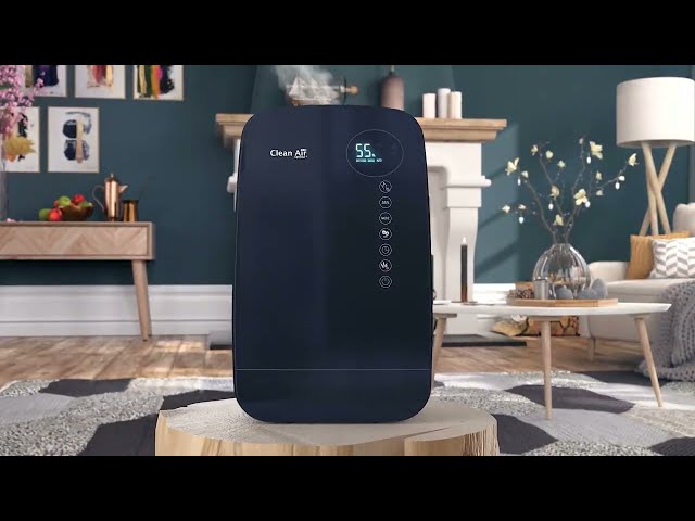 Luftbefeuchter Clean Air Optima CA-607B Smart Ionisator Kalt Warm Dampf 65m² video