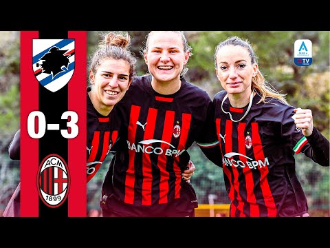 Mesjasz, Asllani and Bergamaschi | Sampdoria 0-3 AC Milan | Highlights Women's Serie A