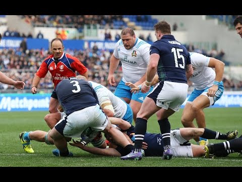 Sustained pressure results in Marco Fuser try! | RBS 6 Nations
