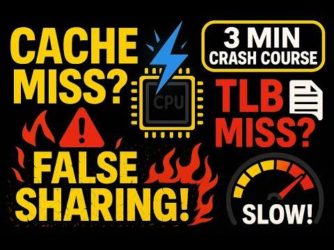 Cache Miss, TLB Miss & False Sharing — The Performance Killers in 3 Minutes