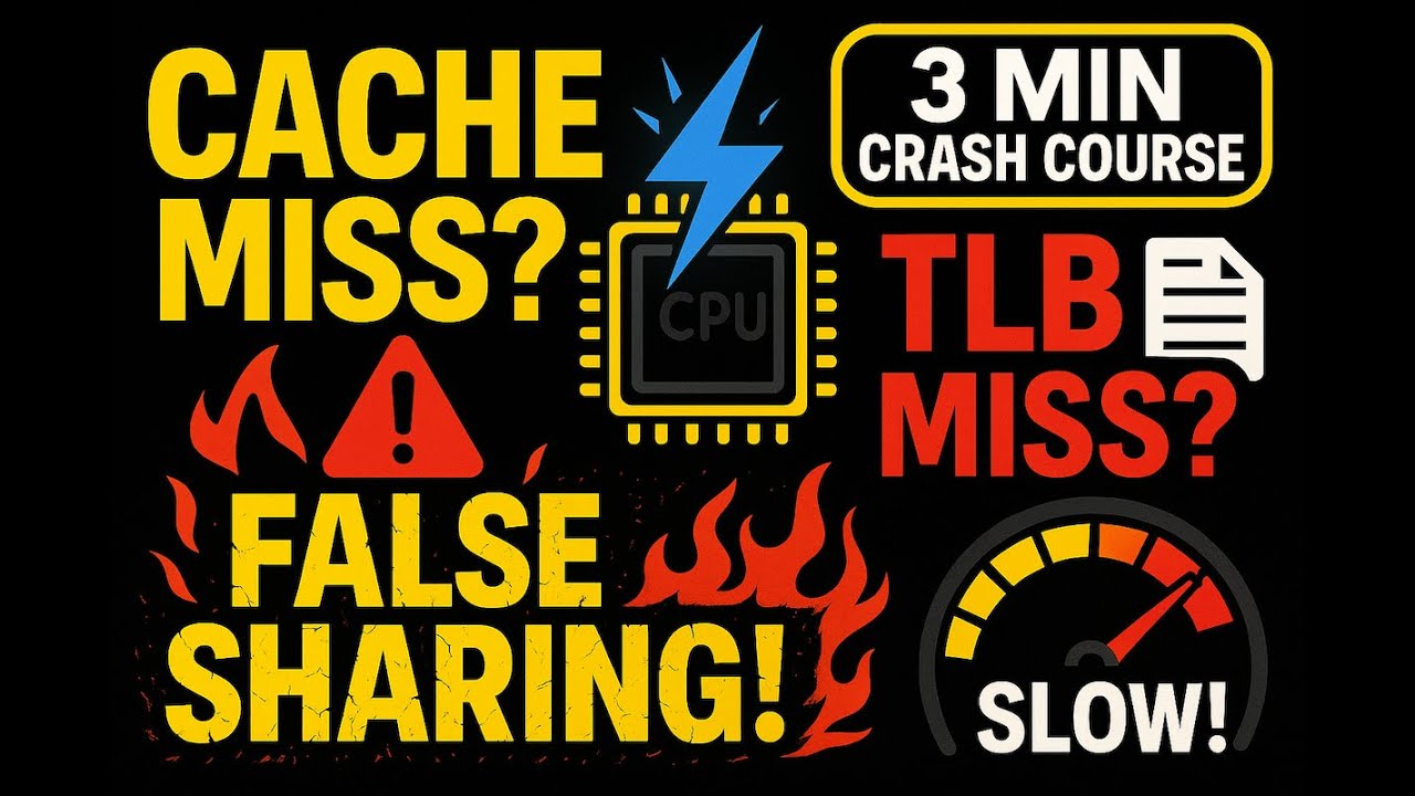 Cache Miss, TLB Miss & False Sharing — The Performance Killers in 3 Minutes