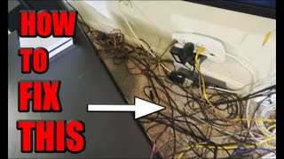 HOW TO ORGANIZE MESSY WIRES BEHIND YOUR TV