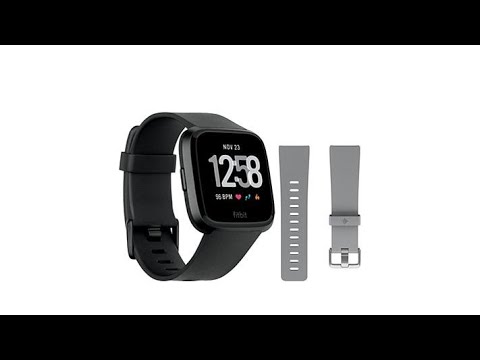 Fitbit Versa Touchscreen Smartwatch with Extra Band