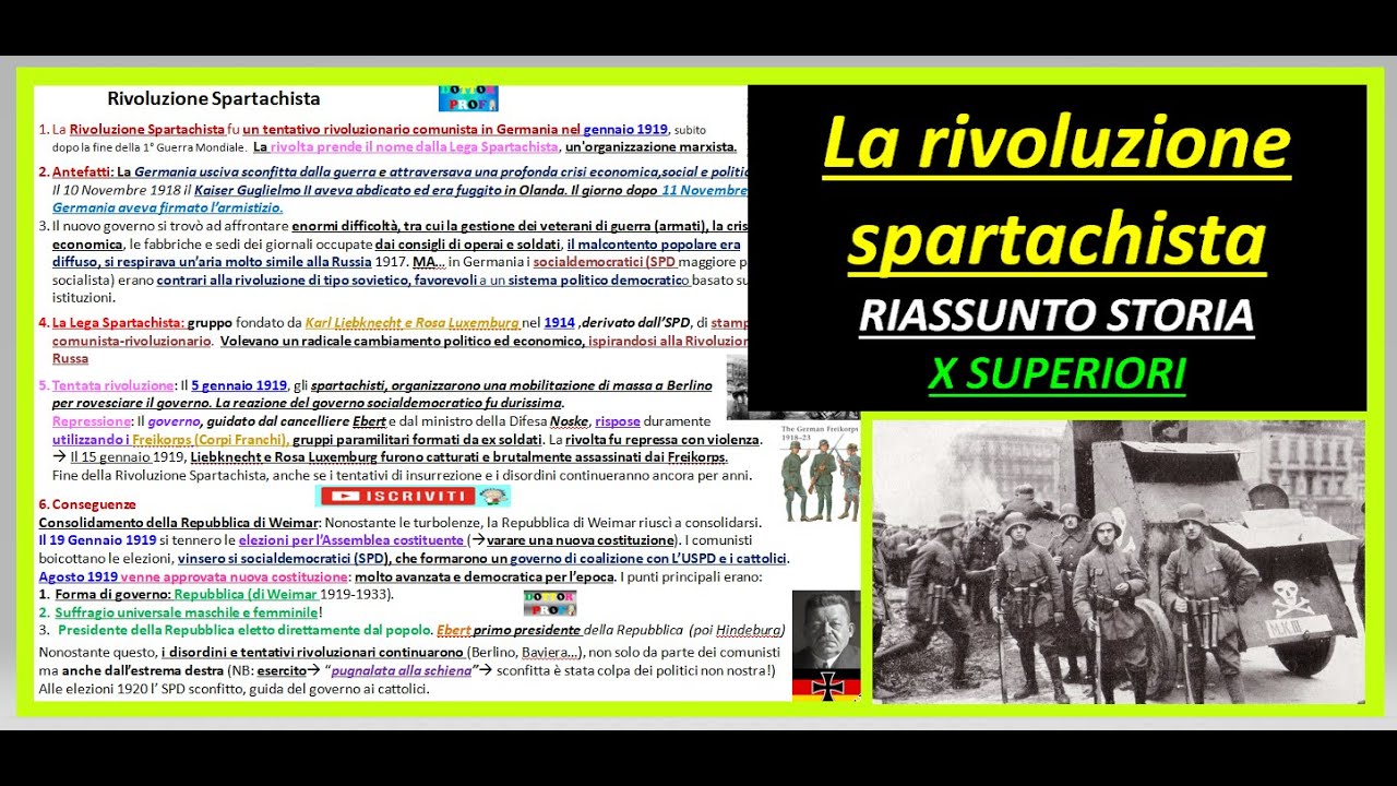 Rivoluzione Spartachista in Germania 1919