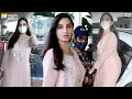 Nora Fatehi Is Totally Glam In Simple Suit At Airport