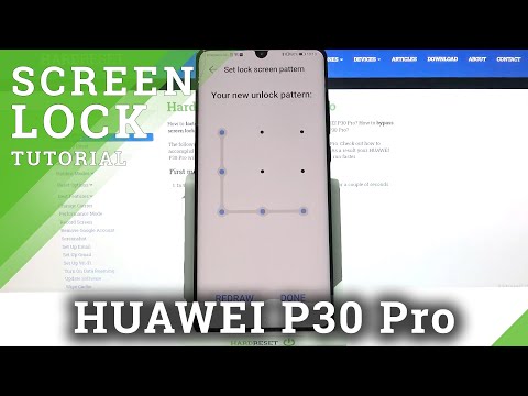 Set Up new Lock Screen Method - Security Settings of HUAWEI P30 Pro
