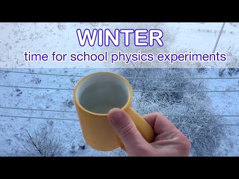 Ukraine Instant vapor  -11°C. Boiling water freezes instantly in Ukraine