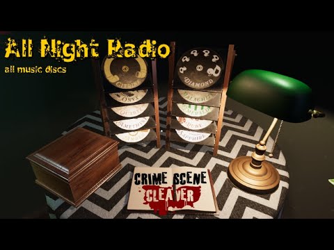All Night Radio - All 10 Music Discs | Crime Scene Cleaner Collectibles