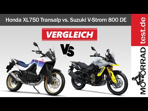 Honda XL750 Transalp vs. Suzuki V-Strom 800 DE | Vergleich der neuen Mittelklasse Reise-Enduros