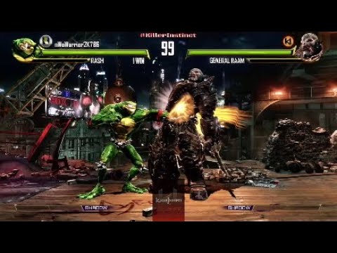 Killer Instinct Definitive Edition (XBOX One) | Rash vs. General RAAM | 2019 Fight #2