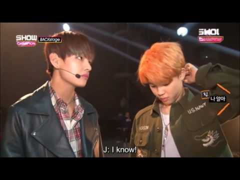 [ENG SUB] 151212 BTS Show champion backstage