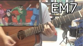 Yu yu Hakusho (Ghost Fighter) Opening theme (Chords) (Hohoemi No Bakudan by Matsuko Mawatari)