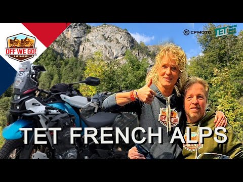 Dutch Moto Couple on the French Alpine TET