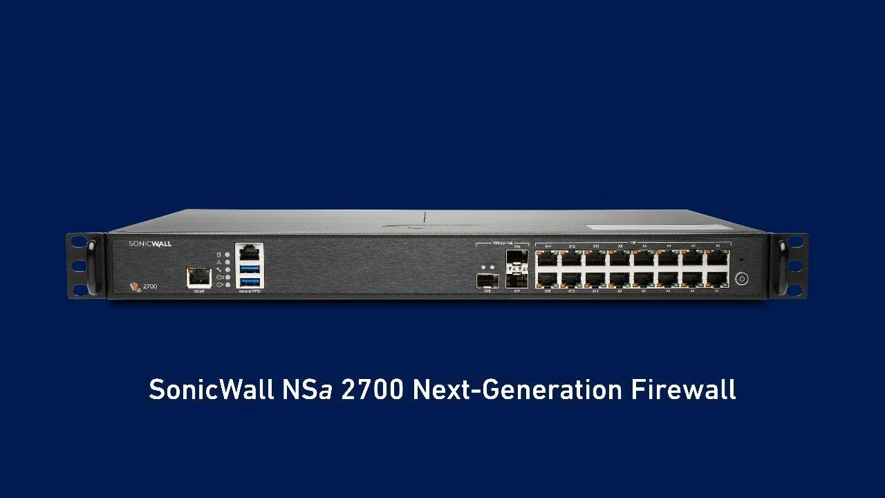 SonicWall Security Appliance NSa-2700 Essential Appliance, w/EPSS, 1yr