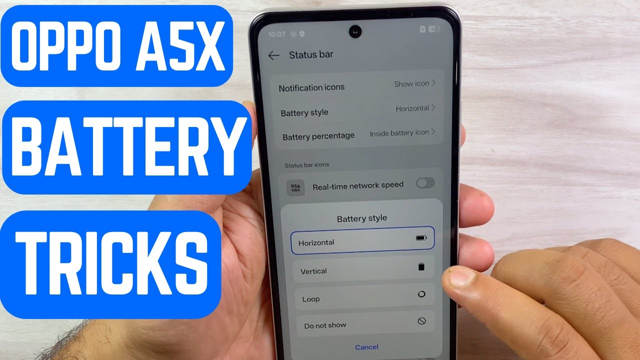 🔋 How to Change Battery Style on OPPO A5x | Customize Battery Icon Easily