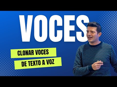 Cómo CLONAR VOCES y pasar de TEXTO a VOZ