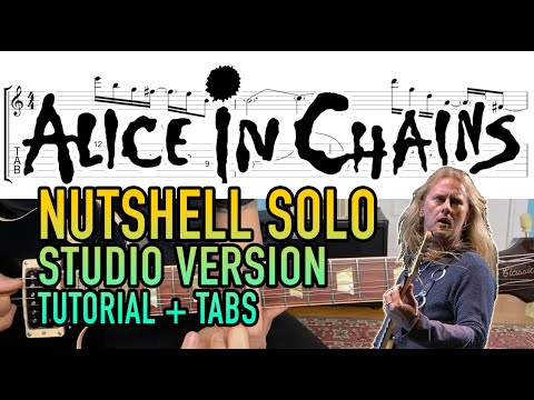 Nutshell - Alice In Chains (Guitar Solo Lesson + Tab) Studio Version