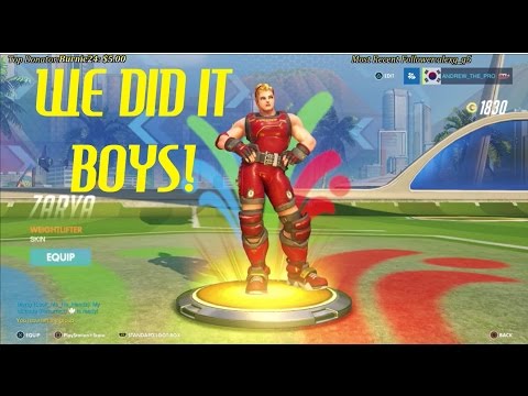 OVERWATCH | EPIC SUMMER GAMES LOOT BOX OPENING - THE HUNT FOR ZARYA