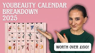 YOU BEAUTY ADVENT CALENDAR 2025 BREAKDOWN
