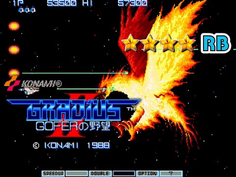 1988 [60fps] Gradius II Type1 Nomiss Loop1