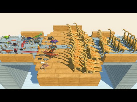 BRACHIOSAURUS ARMY ON SKY ARENA VS EVERY UNIT - animal revolt brachiosaurus