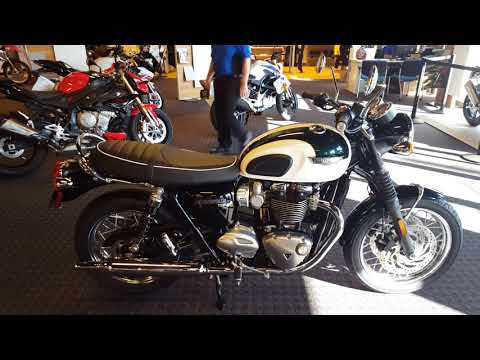 *New Color 2018 Triumph Bonneville T120 in Competition Green & Fusion Wht @ Frontline Eurosports !!!