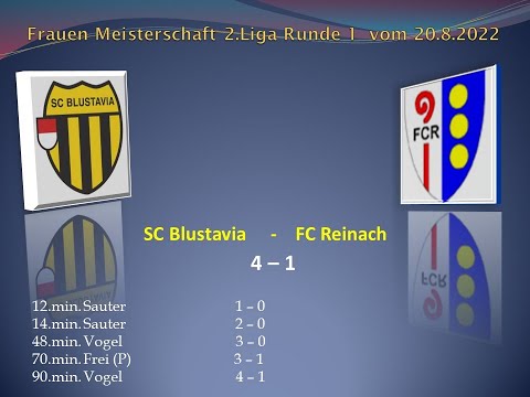 Frauen Meisterschaft 2.Liga SC Blustavia - FC Reinach