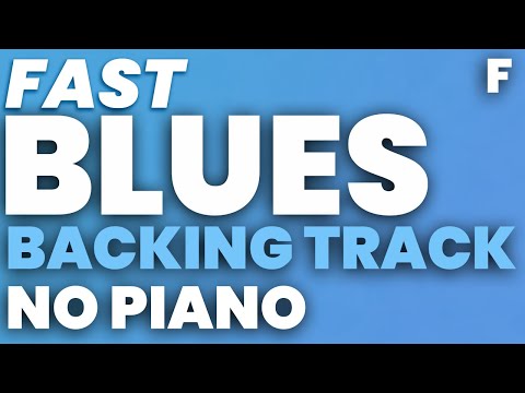 Blues in F Jazz Backing Track (fast) NO PIANO