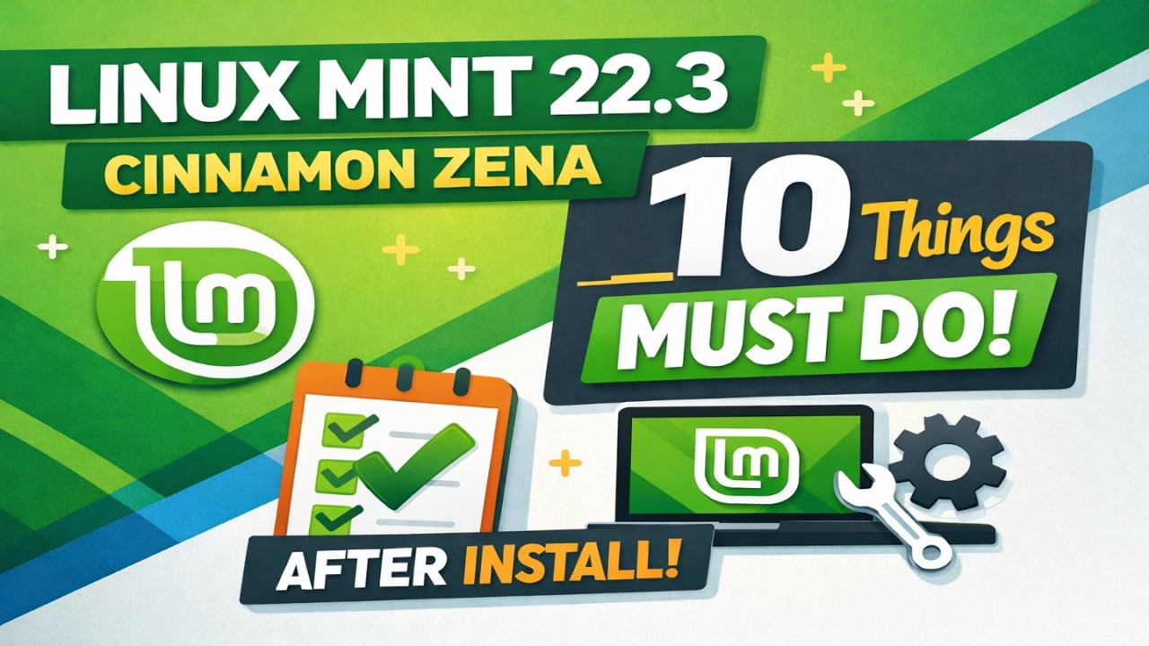 10 Things to Do Right After Installing Linux Mint 22.3 Cinnamon Zena (2026 Guide)