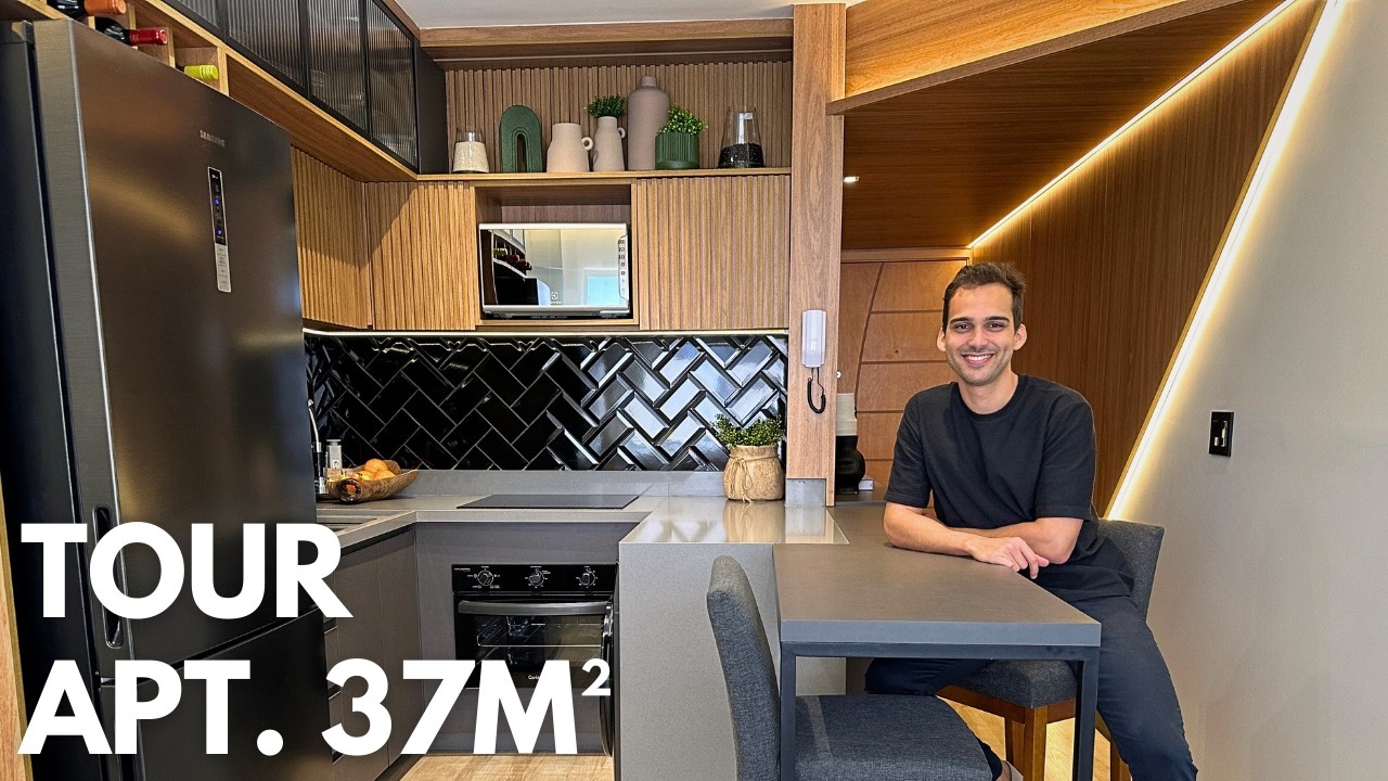 TOUR APARTAMENTO PEQUENO TODO DECORADO