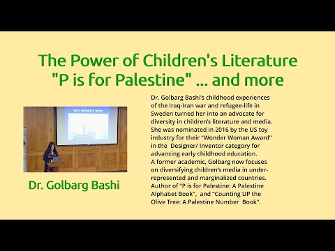 Dr. Golbarg Bashi and tells how she decided to begin writing children's books.