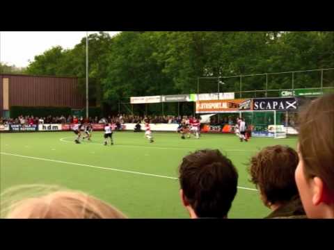 Play off HDM - RoodWit, eerste doelpunt