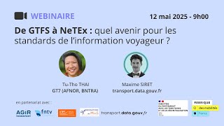 De GTFS à NeTEx : Quel avenir pour les standard de l'information voyageur ?