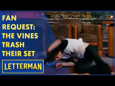 Fan Request: The Vines Trash The Set | Letterman