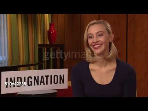 Sarah Gadon on sex scenes with Logan Lerman at 'Indignation' Interviews