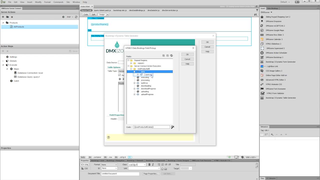 Creating Vertical Tables