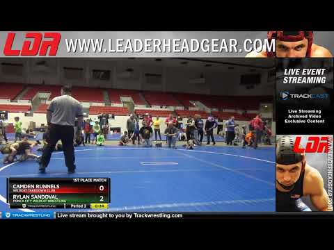 Bantam 45 Camden Runnels Wildcat Takedown Club Vs Rylan Sandoval Ponca City Wildcat Wrestling