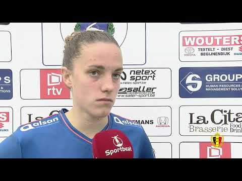 Chloe Vande Velde na 0 4 winst met KAA Gent ladies vs KSK Heist