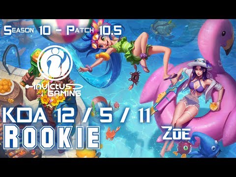 IG Rookie ZOE vs YASUO Mid - Patch 10.5 KR Ranked