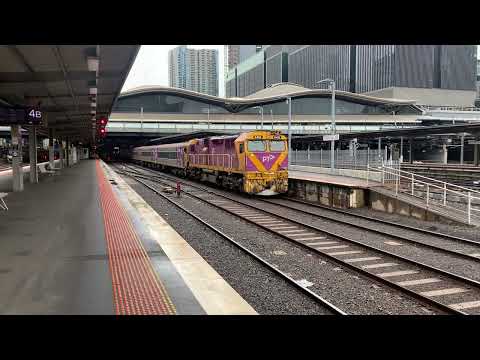 V/Line N456 City of Colac Couples Up to the N Set Passenger Cars at Southern Cross Station