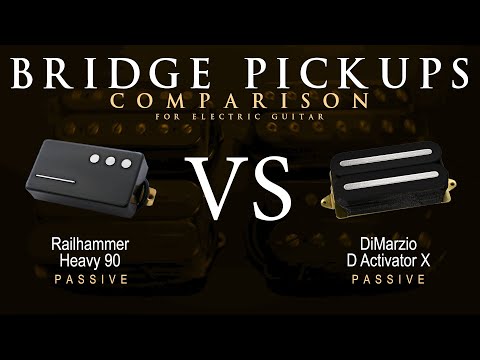 Railhammer HEAVY 90 vs DiMarzio D ACTIVATOR X - Bridge Guitar Pickup Comparison Tone Demo